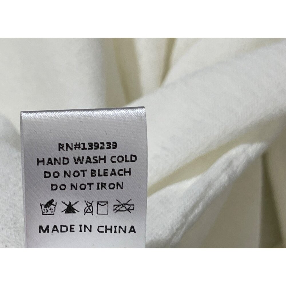 New D0 + BE Smocked Top Knit Cream Size S Small Wide Cuff - Picture 9 of 10